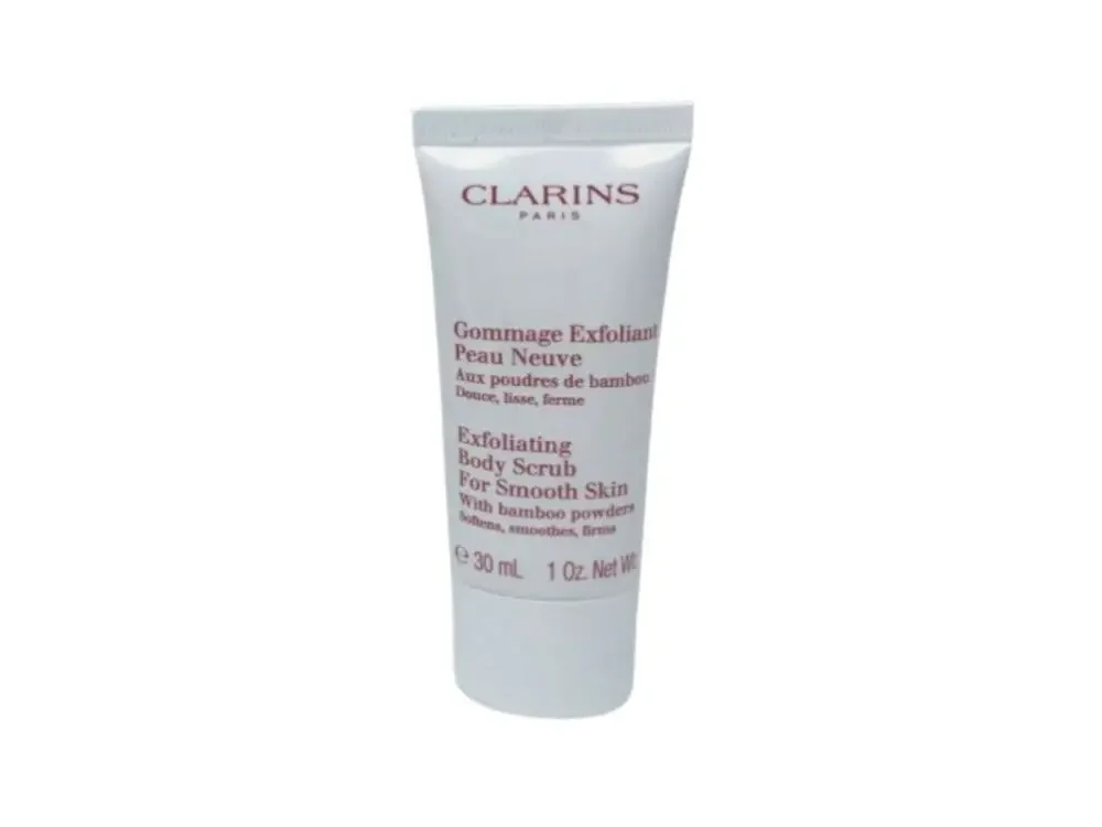 Clarins Exfoliating Body Scrub For Smooth Skin, Bamboo Powders, 1 fl oz/30 mL